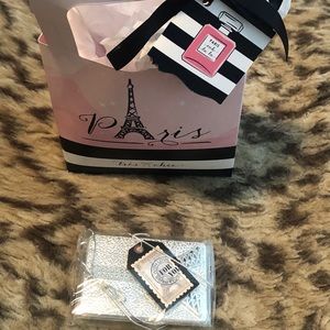Paris Eiffel Tower Compact Mirror & Paris gift bag